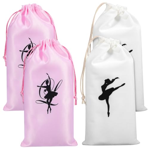 FRCOLOR 4 Stücke Teenager Ziehen Tasche Pointe Mädchen Schuh Mädchen Lagerung Für Ballett Tanz Schuhe Taschen Frauen von FRCOLOR
