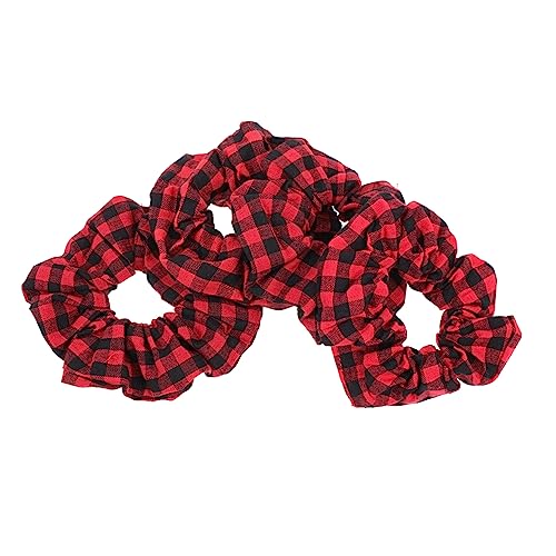 FRCOLOR 4 Teiliges Stirnband Mit Dickdarm Haargummi Haarspangen Für Frauen Weihnachts Haarspange Haargummis Für Weihnachten Rave Zubehör Xmas Scrunchies Weihnachts Haarschleife von FRCOLOR