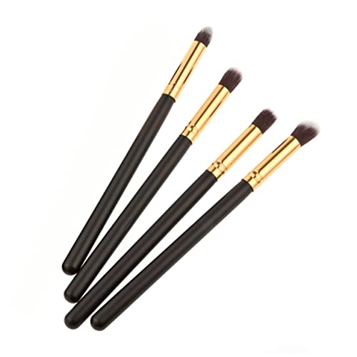 FRCOLOR 4-teiliges Set Augen-make-up-pinselset Foundation-make-up-pinsel Lidstrich-kit Zum Mischen Von Eyeliner Lidschatten-palette Highlighter-make-up Highlighter-pinsel Lipgloss Black von FRCOLOR