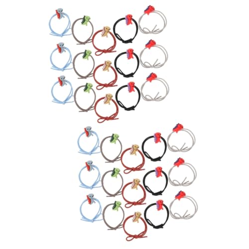 FRCOLOR 2 Sets Cartoon Tier Haar Seile Dinosaurier Design Haar Krawatten Für Mädchen Haar Zubehör Set 20 Stücke * 2 von FRCOLOR