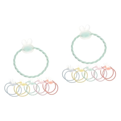 FRCOLOR 40 Stk Haargummis Für Kleinkinder Kopfschmuck Für Mädchen Haargummis Aus Bändern Elastische Haarbänder Hasenhaarseile Süße Pferdeschwanzhalter Haarband Fräulein Schnüren Armband von FRCOLOR