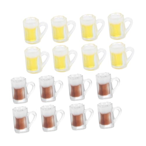 FRCOLOR 40 Stück Miniatur-bierbecher Aus Kunstharz: Lustige Schlüsselanhänger-anhänger – Ästhetische Party-ornamente Für Strandtreffen, Diy-bastelarbeiten Und Taschenzubehör von FRCOLOR