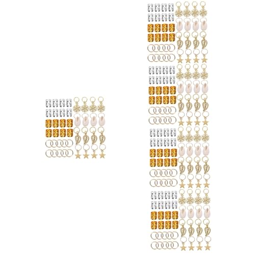 FRCOLOR 400 Stück Zopf Haar Accessoires Haarschmuck Zopf Haar Charms Haarschmuck Haar Anhänger Haar Flecht Zubehör Zopf Perlen Zöpfe Zubehör Dreadlock Zubehör Legierung von FRCOLOR