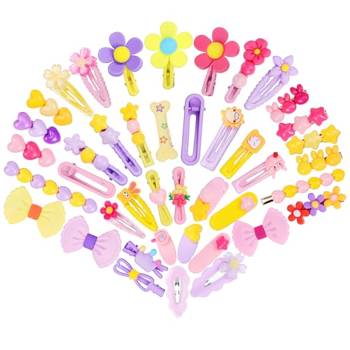 FRCOLOR 42stücke Haarspangen Für Mädchen Haarschmuck in Leuchtenden Farben Süße Haarspangen Für Kleinkinder Kawaii Haar-accessoires von FRCOLOR