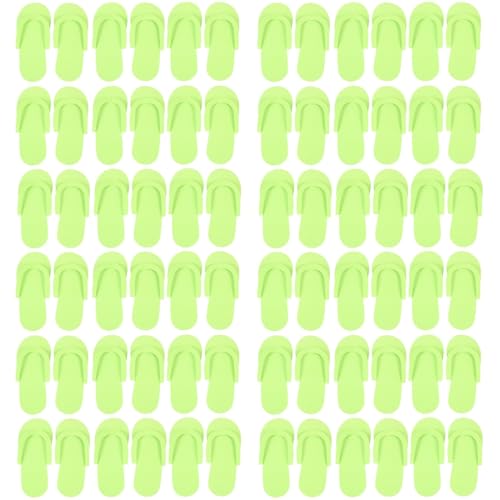 FRCOLOR 48 Paare Hausschuhe Aus Eva-schaum Hotelpantoffeln Geschlossene Zehe Pediküre-hausschuhe Aus Schaumstoff Pediküre-flip-flops Spa-pediküre Damen-slipper Fräulein Faltbar Hotelbedarf von FRCOLOR