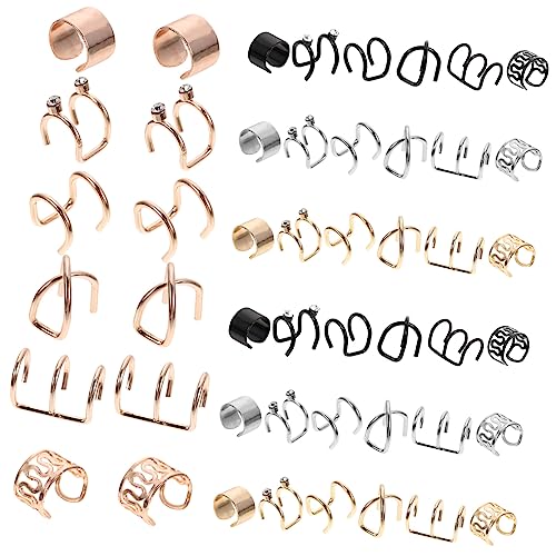 FRCOLOR 48stücke Haarzopf Manschetten Mehrzweck Haarschmuck Piercing Ohrclips Für Frauen Mädchen FRCOLOR 48stücke Haarzopf Manschetten Mehrzweck Haarschmuck Piercing Ohrclips Für Frauen Mädchen von FRCOLOR