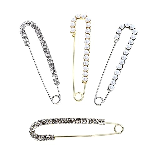 FRCOLOR 4Stücke Teiliges Strassbroschen für Kreative Kleidung Stilvolle Anstecker Pins mit Funkelndem Design für Pullover Schals Cardigans Modisches Accessoire FRCOLOR 4Stücke Teiliges Strassbroschen für Kreative Kleidung Stilvolle Anstecker Pins mit Funkelndem Design für Pullover Schals Cardigans Modisches Accessoire von FRCOLOR