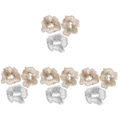 FRCOLOR 4er-set Elegante Chiffon-haargummis Für Damen Seile Spitze Und Tüll Haargummi Für Mädchen 3 Stück X 4 von FRCOLOR