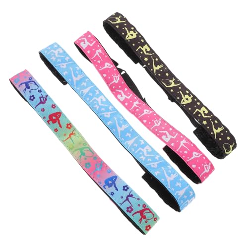 FRCOLOR 4stücke Elastisches Sport-stirnband Mit Schweißabsorption Rutschfest Für Tanz Fitness Und Yoga Haar-accessoires von FRCOLOR