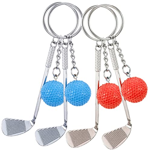 FRCOLOR 4stücke Golfball Schlüsselanhänger Für Sport Fans Kreative Schlüsselanhängerringe Aus Hochwertigen Materialien Als Geschenk Für Golfliebhaber Oder Party Favors Geeignet Befestigbar von FRCOLOR