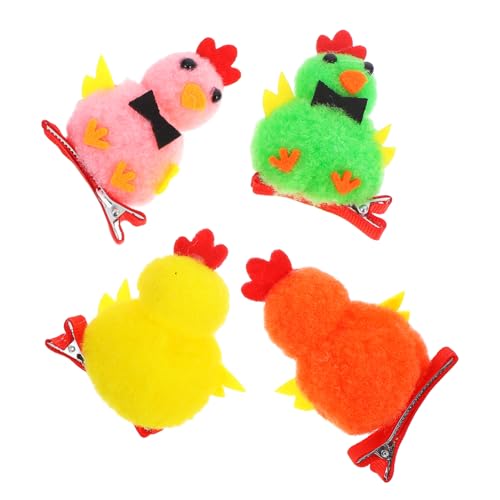 FRCOLOR 4stücke Niedliche Chick Haarclips Für Mädchen Weiche Farbenfrohe Haarschmuck Clips Für Ostern Geburtstagsfeiern Und Andere Anlässe von FRCOLOR