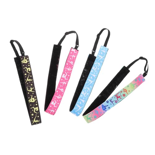 FRCOLOR 4stücke Pack Schweißabsorbierendes Stirnband Elastische Sport-stirnbänder Rutschfeste Haarbande Dehnbare Fitness-stirnbänder Haar-accessoires Für Damen von FRCOLOR