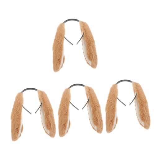 FRCOLOR 4stücke Plüsch Hase Ohren Haarreif Für Und Ostern Süßes Tier-haarband Für Cosplay Und Partys Accessoire Für Erwachsene von FRCOLOR