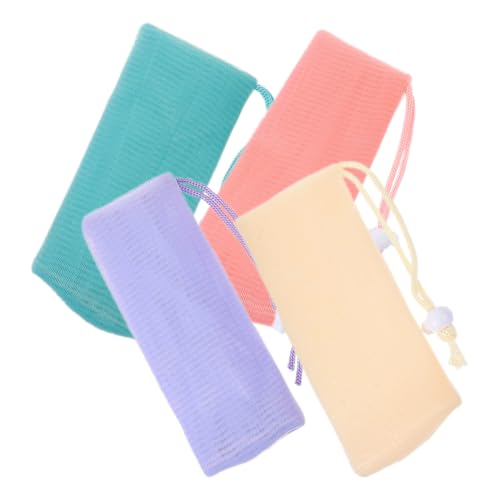 FRCOLOR 4stücke Seifenbeutel Für Seifenstücke Aus Pe-material Mit Lanyard-design Für Schaumbildung Zur Einfachen Aufbewahrung Trocknen An Haken Für Ganze Familie Geeignet von FRCOLOR