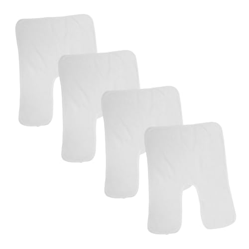 FRCOLOR 4stücke Kosmetiktücher Geteilt Für Gesichtsmaskenentfernung Weiche Spa-handtücher Aus Korallenfleece Für Gesichtsbehandlungen Und Weiß von FRCOLOR