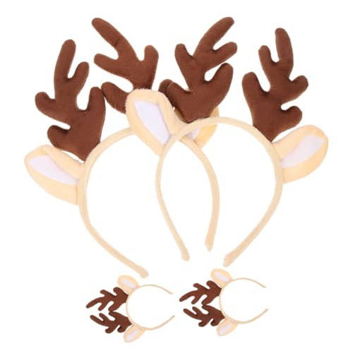 FRCOLOR 4stücke Weihnachts- Geweih Haarband Süße Antler-stirnbänder Für Weihnachten Party-dekoration Für Kostüme Und Feiern von FRCOLOR