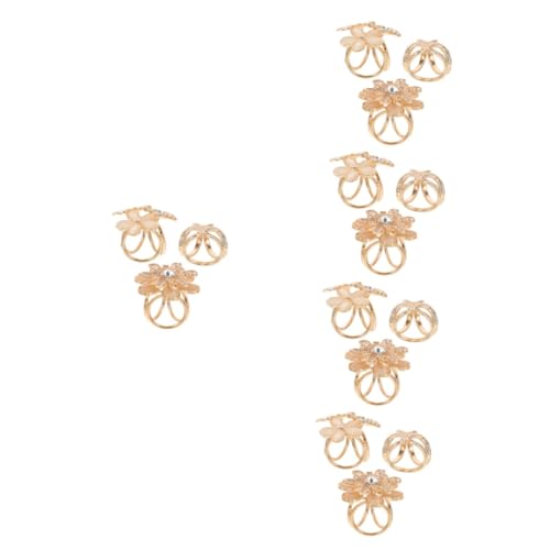 FRCOLOR 5 Sätze Brosche Pin -taste Schal Für Damen Schließe Schalring -wickelklemme Clips Schalschnallenringe Für Frauen Schal Ringschnalle Zinklegierung Golden 3 Stück * 5 von FRCOLOR