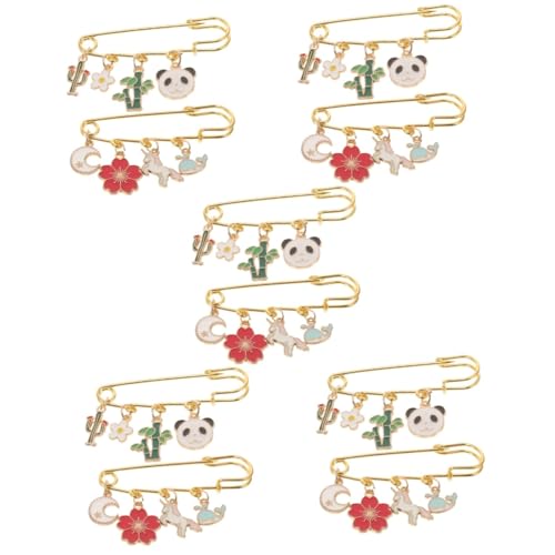 FRCOLOR 5 Sätze Cartoon Brosche Knopf Kleidung Spanner Gürtel Frau Schnallen Hose Brosche Kleidersicherheitsbrosche Broschennadel Broschen Für Frauen Legierung 2 Stück * 5 von FRCOLOR