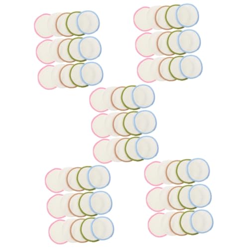 FRCOLOR 5 Sätze Gesichtspads Zum Reinigen Entferner Baumwolle Make-up-schwämme Make-up-pads Wiederverwendbar Haut Vorbereitung Make-up-tücher Wattepads Wischen Bambusfaser 15 Stücke * 5 von FRCOLOR