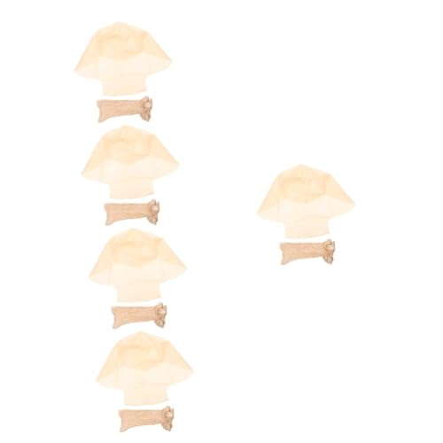 FRCOLOR 5 Sätze Glatzenüberzug aus Kostüme für Erwachsene Perückenkappe Kinder faschingskostüme fasnachtskostüme Streich Glatze bedecken lustige kahler kopfbedeckung Polyester von FRCOLOR