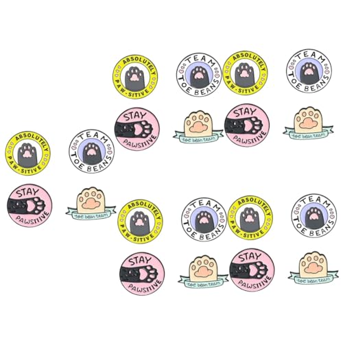 FRCOLOR 5 Sätze Katzenpfoten Brosche Teiliges Für Damen Cartoon Anstecker Für Schals Pullover Kleidung Dekorative Tierbrosche Für Frauen 4 Stücke * 5 von FRCOLOR