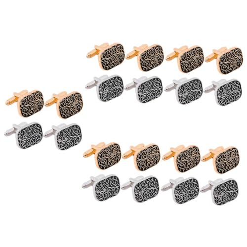 FRCOLOR 5 Sätze Manschettenknöpfe Für Männer Bräutigam Hochzeit Stilvolle Manschettenknöpfe Kleidung Schmuck Kleidung Accessoire Smoking Ohrstecker Smoking Knöpfe 2 Paare * 5 von FRCOLOR