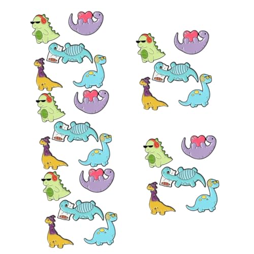 FRCOLOR 5 Sätze Teiliges Cartoon Dinosaurier Broschen Niedliche Tier Anstecknadeln Für Kleidung Dekoration Für Jacken Taschen Hüte Kreative Geschenkidee 5 Stück * 5 von FRCOLOR
