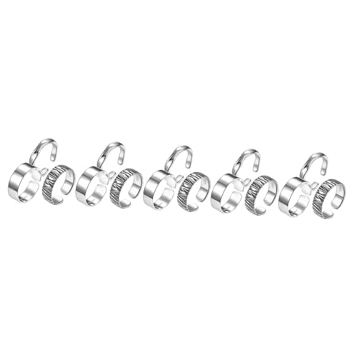 FRCOLOR 5 Sätze Teiliges Herren Verstellbare Vintage Punk Ringe Für Offene Ringgestaltung Für Besondere Anlässe Wie Valentinstag Weihnachten Partys 3 Stück * 5 von FRCOLOR