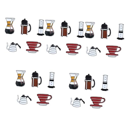 FRCOLOR 5 Sätze Teiliges Kaffeetassen Broschen Kreative Kleidung Anstecknadel Für Taschen Kleidung Einzigartige Stilvolle Accessoires 5 Stück * 5 von FRCOLOR