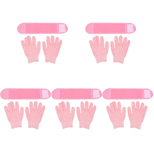 FRCOLOR 5 Sätze Zervikale Membran Mädchen Handschuhe Feuchtigkeitsspendende Handschuhe Faltenpolster Für Die Brust Feuchtigkeitsspendende Flecken Für Den Hals Kosmetik Trockene Haut von FRCOLOR