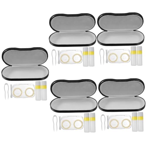 FRCOLOR 5 Sets Doppelschicht Brillenetui Doppelseitiges Brillenetui Reise Brillenetui Doppelfunktions Brillenetui Kratzfestes Brillenetui Brillenetui Brillenständer Reise Len von FRCOLOR
