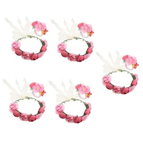 FRCOLOR 5 Sets Elegante Hochzeitssträuße Blumenkronen Für Die Braut Corsage Set Armbänder Für Haar Und Handgelenk FRCOLOR 5 Sets Elegante Hochzeitssträuße Blumenkronen Für Die Braut Corsage Set Armbänder Für Haar Und Handgelenk von FRCOLOR