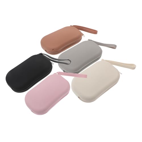 FRCOLOR 5 Stück Aufbewahrungstasche Silikon Geldbörse Mit Reißverschluss Kleine Geldbörse Mini-Make-up-Tasche Für Die Handtasche Make-up-Organizer Silikon Silikonbeutel Kieselgel FRCOLOR 5 Stück Aufbewahrungstasche Silikon Geldbörse Mit Reißverschluss Kleine Geldbörse Mini-Make-up-Tasche Für Die Handtasche Make-up-Organizer Silikon Silikonbeutel Kieselgel von FRCOLOR
