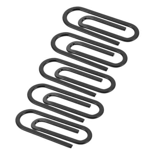 FRCOLOR 5 Stück Edelstahl Geldklammern Minimalistische Geld Kartenhalter Schlanke Metallclips für Herren Portemonnaie Fronttasche Schwarz von FRCOLOR