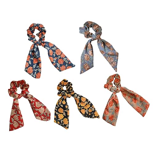 FRCOLOR 5stücke Kreative Geknotete Haargummis Multifunktionale Haarringe Für Frauen Bunte Farben Zarte Haarschmuck Für Alltag Und Anlässe Bequem Und Vielseitig von FRCOLOR