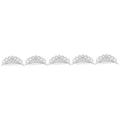 FRCOLOR 5 Stück Kinder Show Krone Strass Stirnband Strass Tiara Für Mädchen Haarspangen Für Mädchen Prinzessin Kostüm Zubehör Mädchen Stirnband Mädchen Tiara Prinzessin von FRCOLOR
