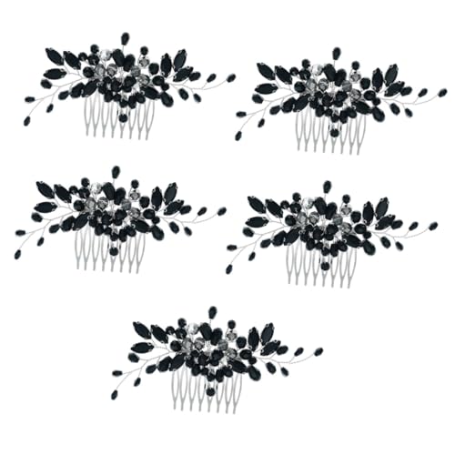 FRCOLOR 5 Stück Kristall Seiten Haarkamm Braut Kopfschmuck Braut Haarteil Bräute Kopfbedeckungen Braut Haarkamm Braut Kopfschmuck Haar Accessoires Für Mädchen Dekorative Haarkämme von FRCOLOR