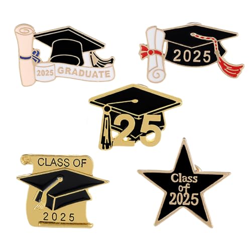 FRCOLOR 5 Stück Lapel Pins für Frauen Doktorhut Broschen Abschlussfeier Anstecker aus Langlebiger Zinklegierung Modisch Vielseitig für Kleidung Taschen und Hüte Geeignet FRCOLOR 5 Stück Lapel Pins für Frauen Doktorhut Broschen Abschlussfeier Anstecker aus Langlebiger Zinklegierung Modisch Vielseitig für Kleidung Taschen und Hüte Geeignet von FRCOLOR