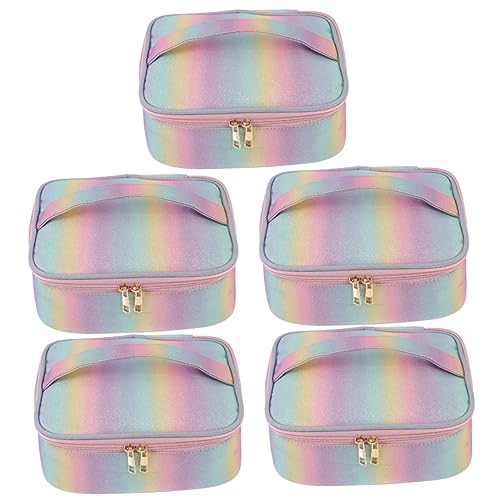 FRCOLOR 5 STK Make-up-Aufbewahrungstasche Schminktasche Groß Makeup Tasche Einfache Körperpflegetasche Reisekosmetiktasche Für Damen Halter Für Pflegeartikel Reisen Reisetasche Tragbar von FRCOLOR