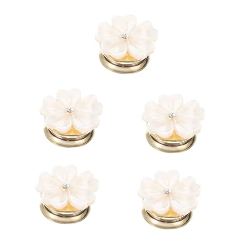 FRCOLOR 5 Stück Muschelbrosche Boutonniere Anstecknadeln Blumenbrosche Blumenschmuck Anstecknadel Ästhetische Brosche Rucksack Anstecknadel Blumenbrosche Für Rucksäcke von FRCOLOR