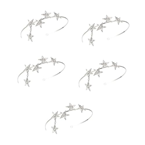 FRCOLOR 5 Stück Pentagramm Stirnband Make Up Haarband Zartes Braut Haarband Haar Accessoire Für Frauen Dekorative Haargummis Glitzer Stern Stirnband Mädchen Haargummis FRCOLOR 5 Stück Pentagramm Stirnband Make Up Haarband Zartes Braut Haarband Haar Accessoire Für Frauen Dekorative Haargummis Glitzer Stern Stirnband Mädchen Haargummis von FRCOLOR