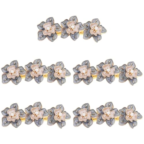 FRCOLOR 5st Perle Blumen Haarspange Diademe Für Frauen Clips Für Blumenspangen Blumenhaarspangen Für Frauen Perlenblumenhaar Frauen Haarnadel Winter Mädchen Ausgabekarte Zinklegierung von FRCOLOR