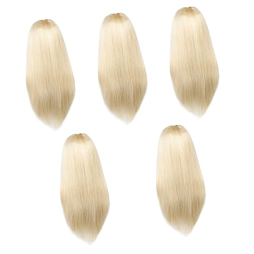 FRCOLOR 5st Perücke Kopfbedeckung Blond Halloween-haarperücken Damen Perücken Cosplay Gerade Perücken Lacefront Perücken Party Perücke Langes Kleidung Fräulein Hochtemperaturdraht von FRCOLOR