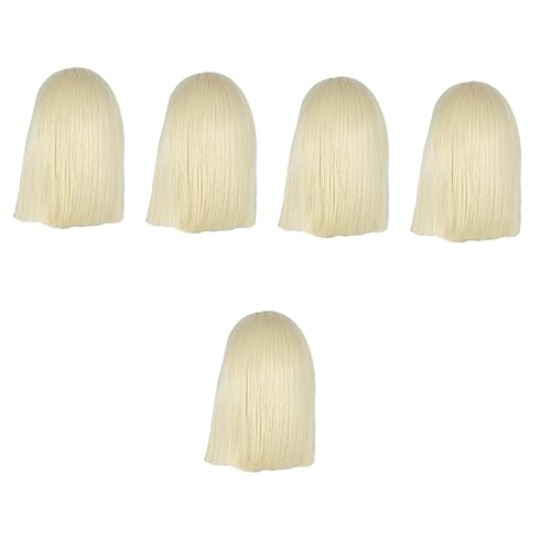 FRCOLOR 5st Perücke Kopfbedeckung Tiefe Wellenperücke Damen Perücken Blonde Lace-front-perücken Kurze Lace-front-perücken Honigblond Damenperücken Hochtemperaturdraht Fräulein Mode Schatz von FRCOLOR