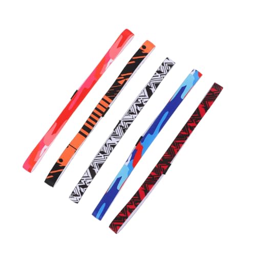FRCOLOR 5stücke Sport Stirnbänder Für Damen Workout Schweißbänder Rutsch Sportliche Haarbänder Elastisch Schlichtes Design Mehrzweck Geschenke von FRCOLOR