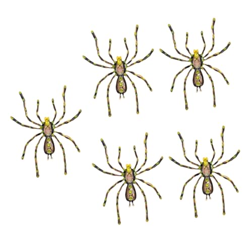FRCOLOR 5 Stück Spider Brosche Funkelndes Accessoire für Kleidung Schals Hüte für Gothic Looks Halloween Outfits von FRCOLOR