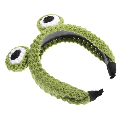 FRCOLOR 5 Stück Stirnband Dschungeltier Haarreifen Make Up Haarreifen Haarschmuck Für Mädchen Plüschfrosch Mädchenhaar Mädchenhaarschmuck Haarschmuck Für Mädchen Plüschtier Grünes Garn von FRCOLOR