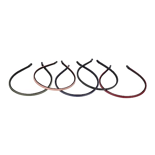 FRCOLOR 5st Stirnband Haarschmuck Stirnbänder Kopfbedeckung Bedeckte Haarreifen Einfache Farbige Haaraccessoires Requisiten Damen Leder Persönlichkeit von FRCOLOR