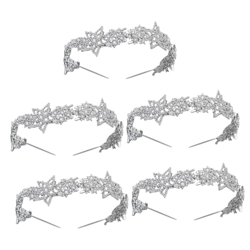 FRCOLOR 5 Stücke Elegante Strass Braut Krone Hochzeit Kopfschmuck Für Hochzeit Braut Party von FRCOLOR