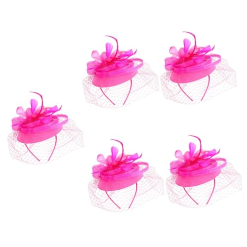 FRCOLOR 5 Stück Tea Party Hut Fascinator Stirnband Haarschmuck Für Frauen Tea Party Kopfschmuck Braut Kopfschmuck Damen Fascinator Hut Fascinator Kopfschmuck Hochzeitsbasis von FRCOLOR